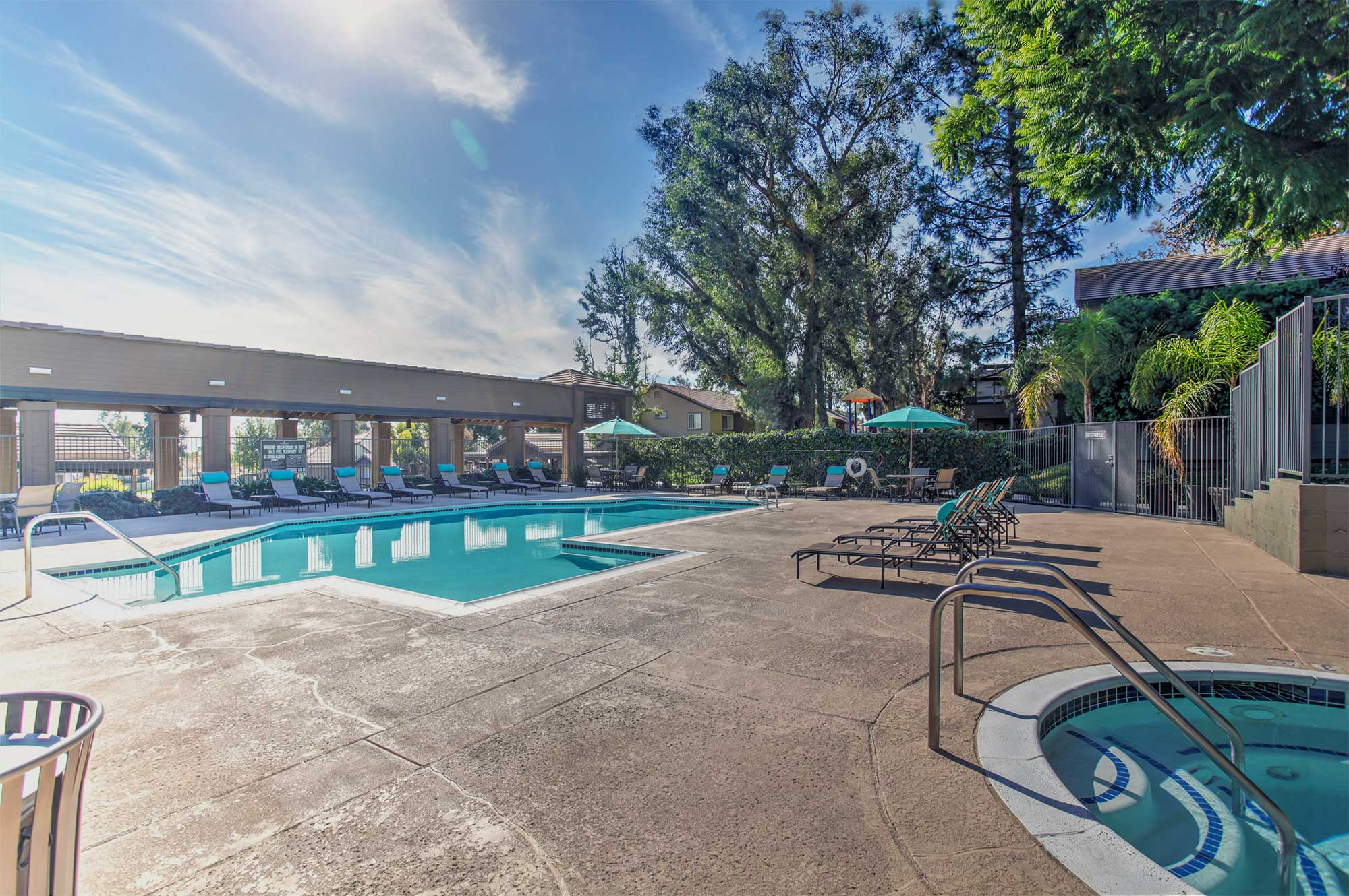 Waterstone Alta Loma Apartments Community Pool Area